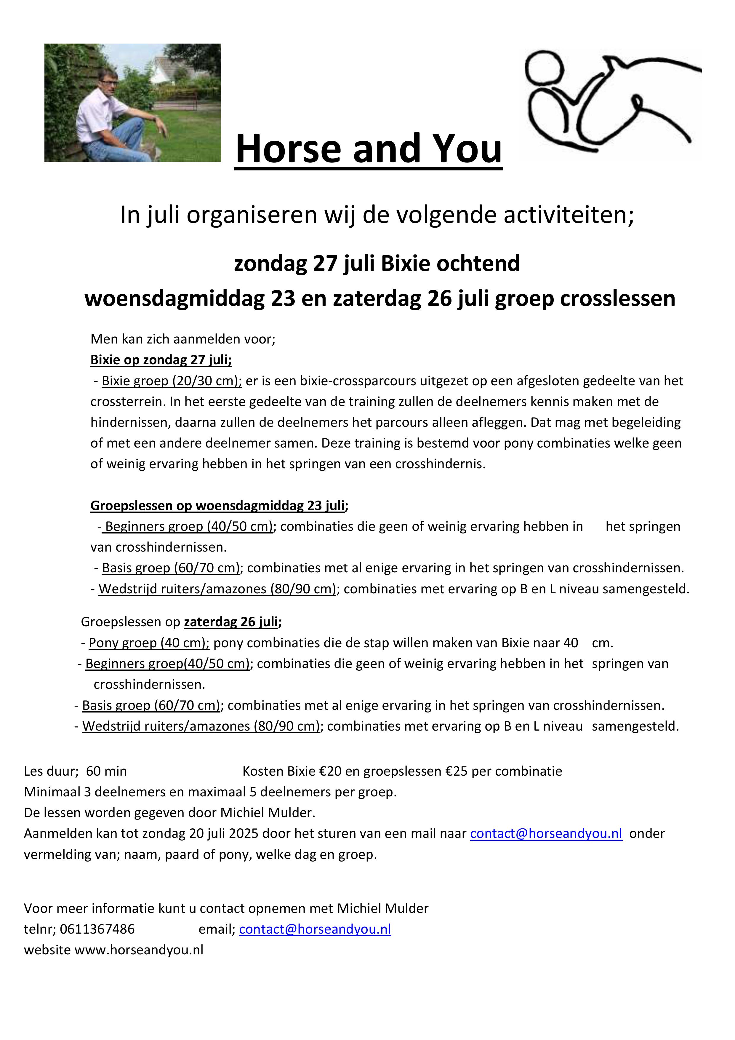 Cross training juli 2025