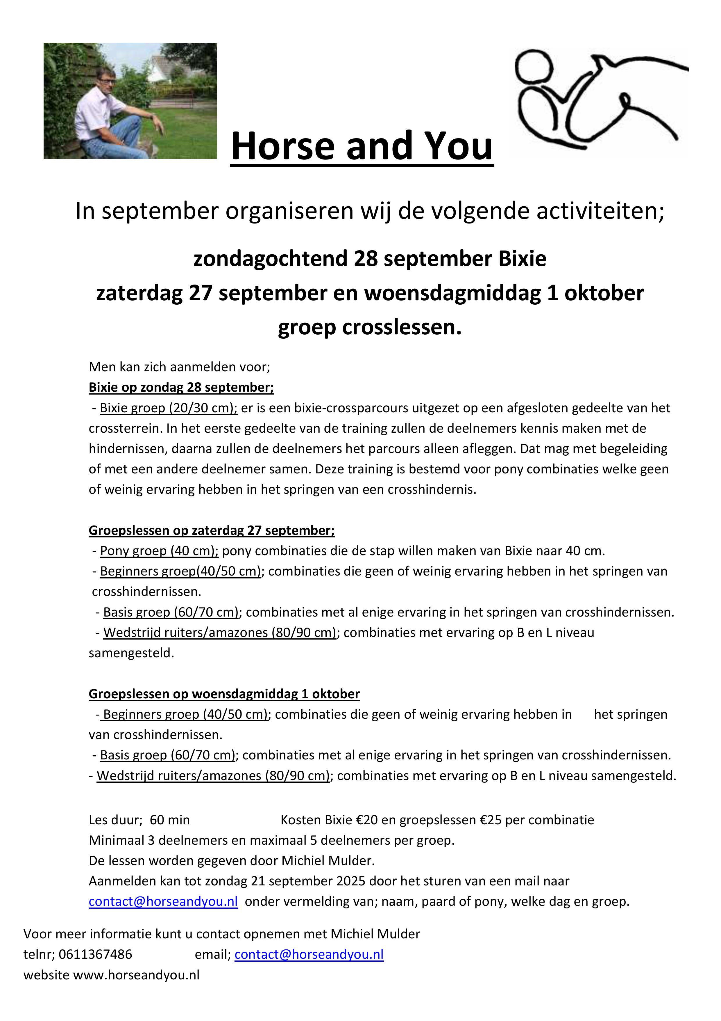 Cross training september 2025